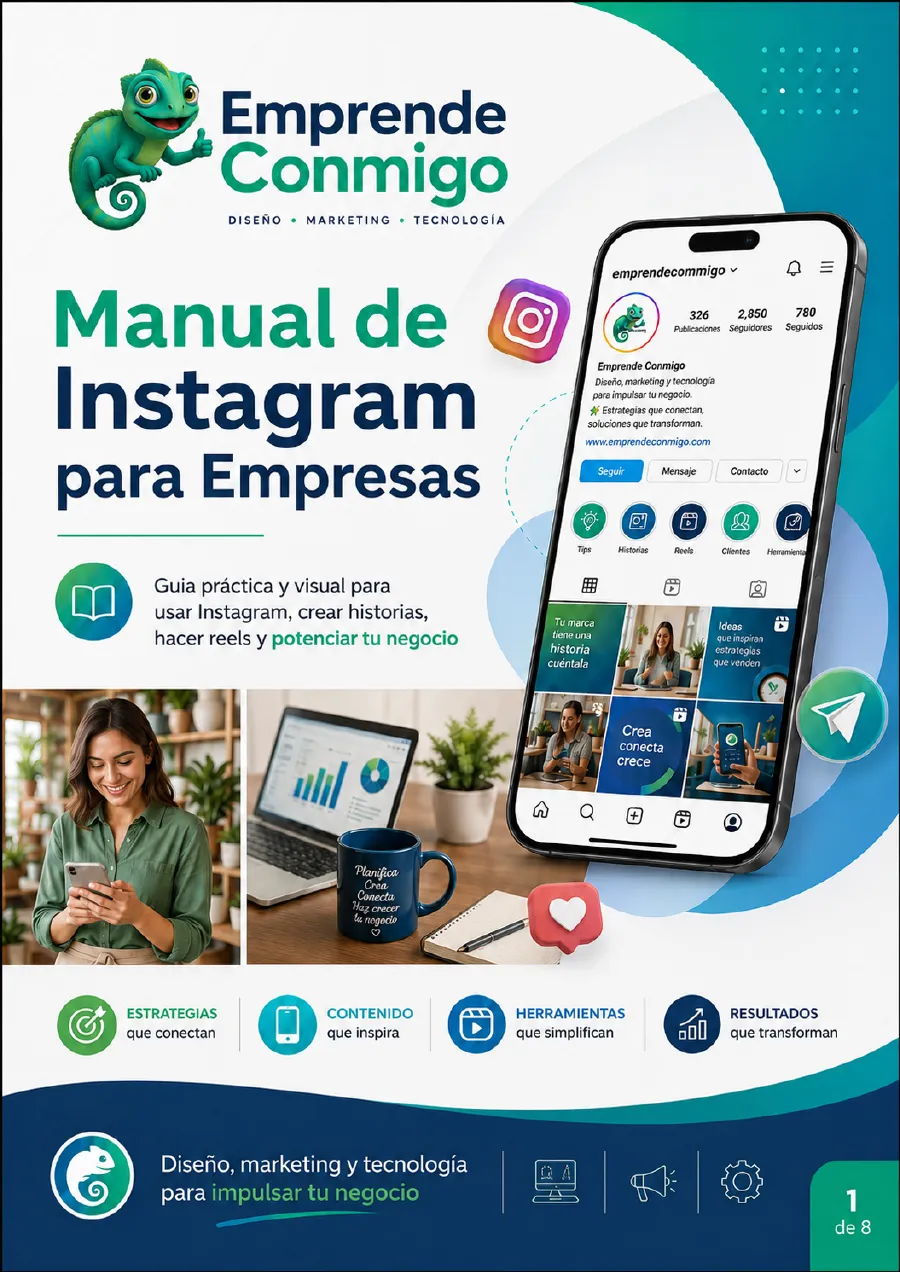 Portada del Manual de Instagram para Empresas que entregamos a cada cliente
